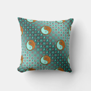 Aquarius & Wood Rabbit Throw Pillow