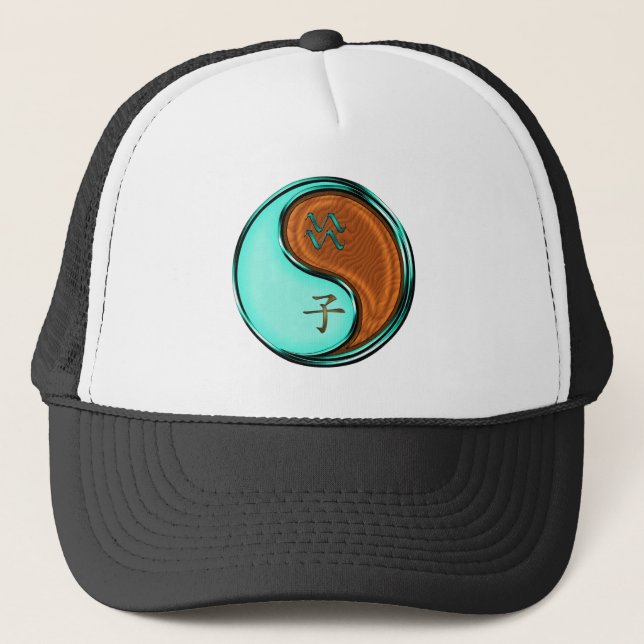 Aquarius & Wood Rat Trucker Hat (Front)