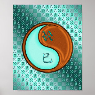 Aquarius & Wood Snake Poster