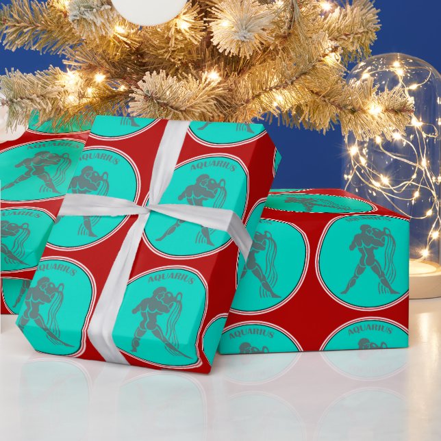 Aquarius Wrapping Paper (Holidays)