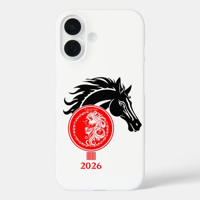 Aquarius x Year of the Horse 2026 Case-Mate iPhone Case (Back)