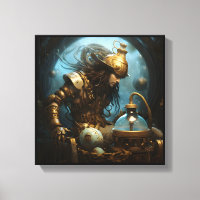 Aquarius Zodiac Art Canvas