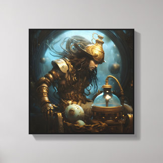 Aquarius Zodiac Art Canvas Print