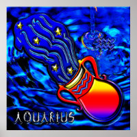 Aquarius Zodiac Art