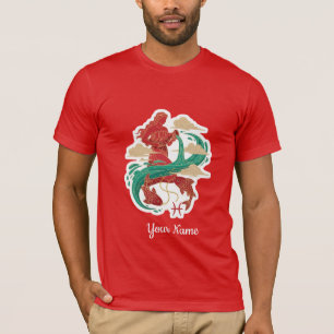 Aquarius Zodiac Artistic Symbol T-Shirt - Custom