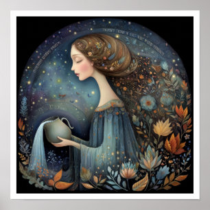 Aquarius Zodiac Birth Sign Astrology Celestial