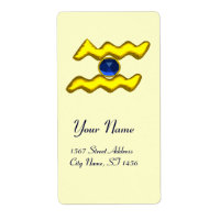 AQUARIUS ZODIAC BIRTHDAY Blue Sapphire