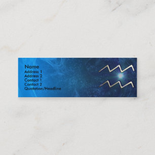Aquarius Zodiac Business Card Template