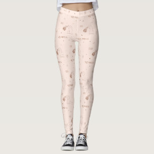 Aquarius Zodiac - Celestial Water Bearer (2) Leggings