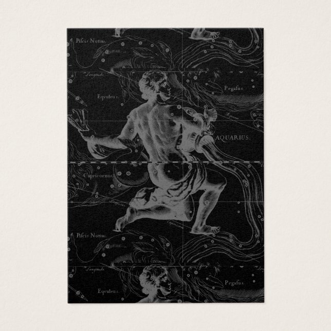 Aquarius Zodiac Constellation Hevelius 1690 (Devant)