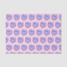Aquarius Zodiac Coquette Heart Birthday Cake Tissue Paper