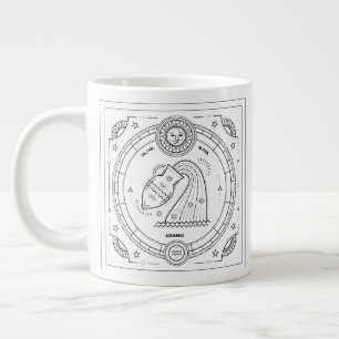 Aquarius Zodiac Custom Birthday Mug