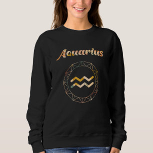 Aquarius Zodiac Flowers Sweatshirt