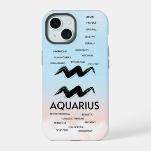 Aquarius Zodiac Horoscope Traits Girls iPhone 15 Case