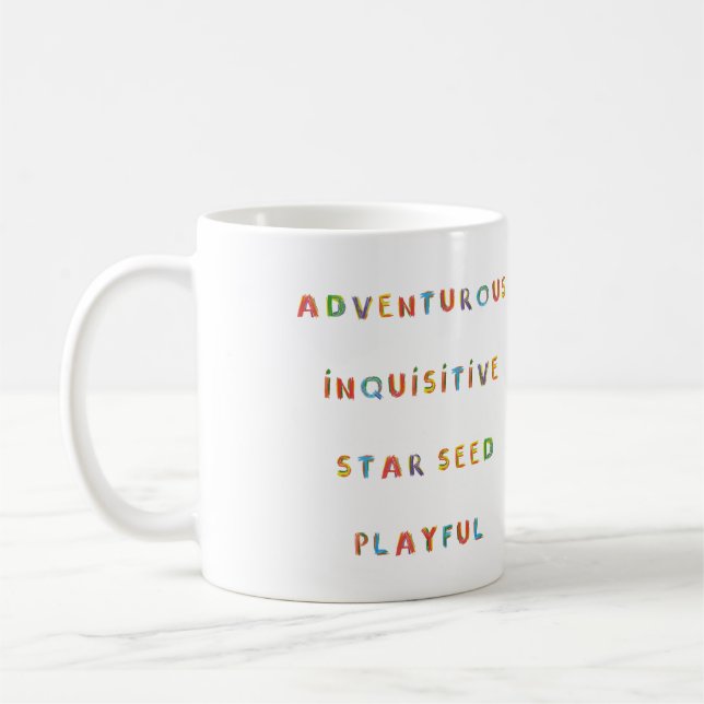 Aquarius Zodiac Inner Child Astrology  Coffee Mug (Left)