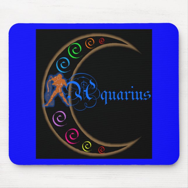 Aquarius Zodiac Mouse Pad (Front)