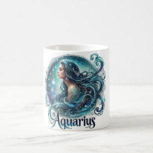 Aquarius Zodiac Mug – Cosmic & Dreamy Design 