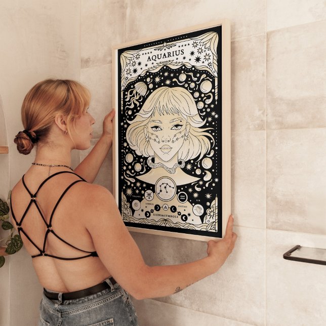Aquarius Zodiac Poster - Innovative and Unique (Creator Uploaded)