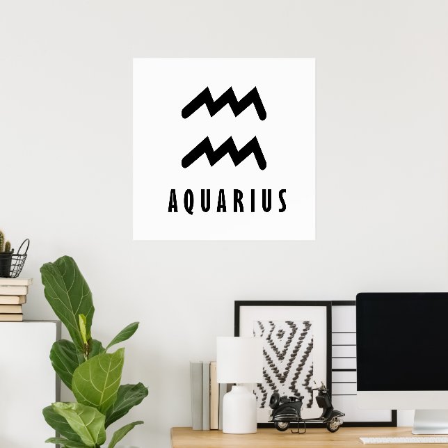 Aquarius zodiac sign (Home Office)