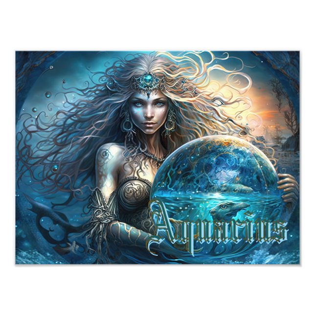 Aquarius Zodiac Sign (Front)