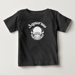 Aquarius Zodiac Sign Astrological Baby T-Shirt