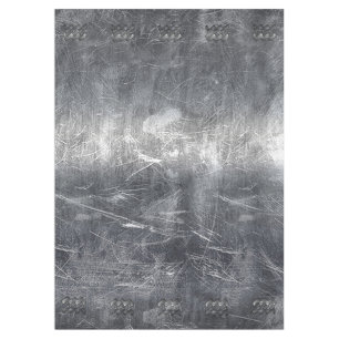 Aquarius Zodiac Sign Distressed Silver Steel Tablecloth