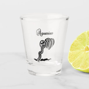 Aquarius Zodiac Sign Glass