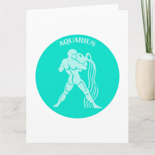 Aquarius, Zodiac Sign, Horoscope, Astrology Card