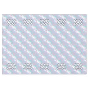 Aquarius Zodiac Sign Pastels Mother of Pearl Decor Tablecloth