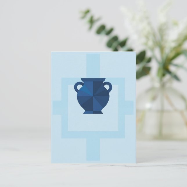Aquarius Zodiac Sign Postcard (Standing Front)