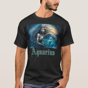Aquarius Zodiac Sign T-Shirt