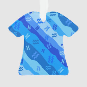 Aquarius Zodiac Symbol Ornament