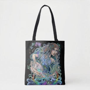 Aquarius Zodiac Tote Bag