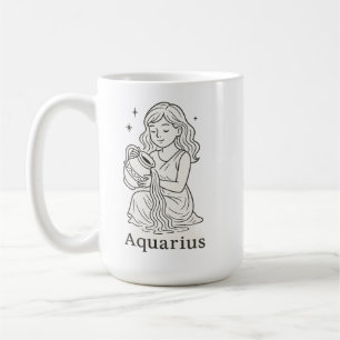Aquarius Zodiac Woman Coffee Mug