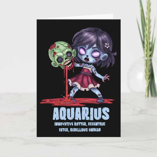 Aquarius Zombie Card (Front)