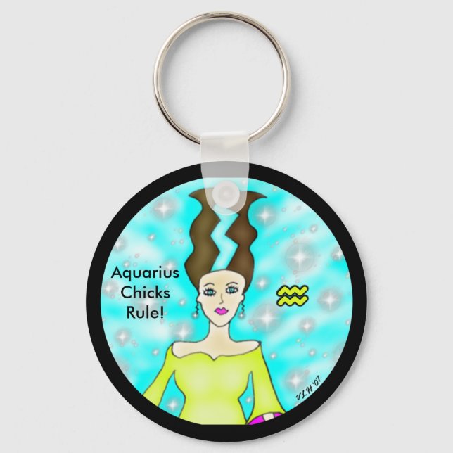 AquariusChicksRule! Keychain (Front)