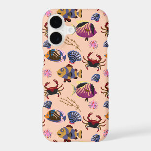 Aquatic animals pattern ocean underwater life 10