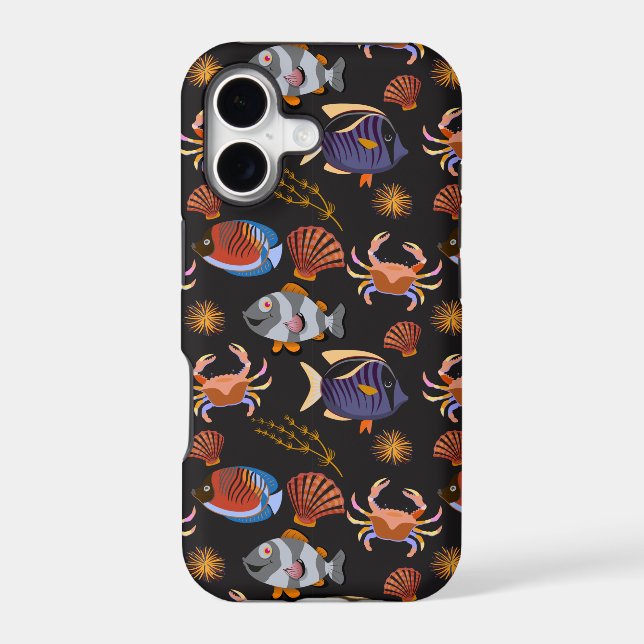 Aquatic animals pattern | ocean underwater life 11 (Back)