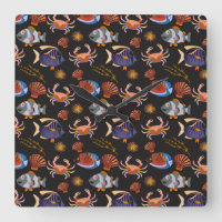 Aquatic animals pattern | ocean underwater life 11