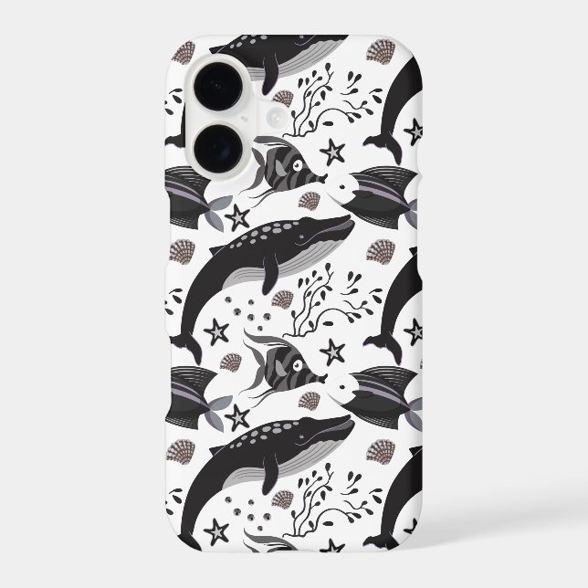 Aquatic animals pattern | ocean underwater life 16 (Back)