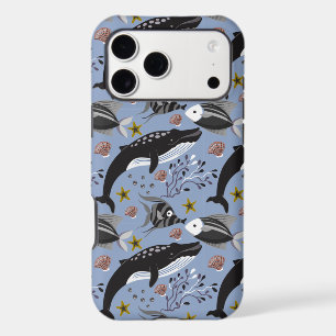 Aquatic animals pattern ocean underwater life 19