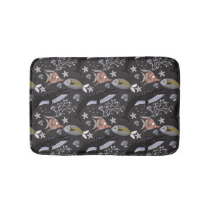 Aquatic animals pattern   ocean underwater life 20 bath mat
