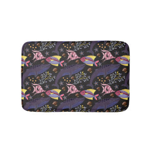 Aquatic animals pattern   ocean underwater life 21 bath mat