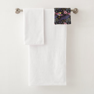 Aquatic animals pattern ocean underwater life 21 bath towel set