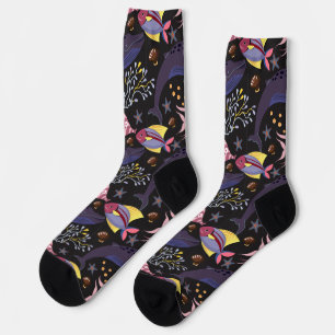 Aquatic animals pattern   ocean underwater life 21 socks