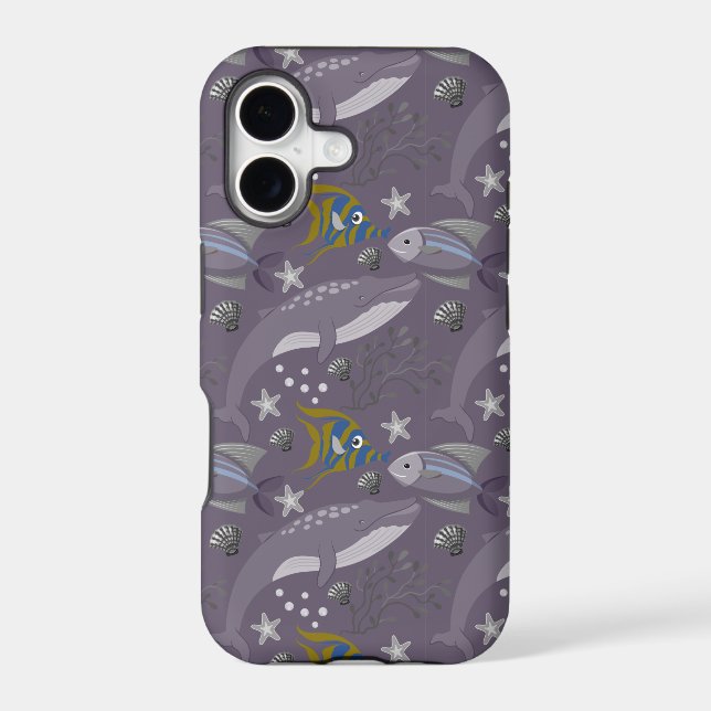 Aquatic animals pattern | ocean underwater life 24 (Back)