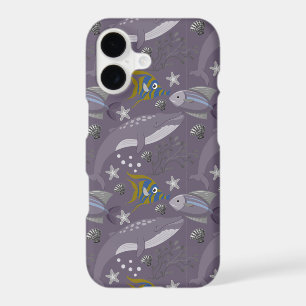 Aquatic animals pattern ocean underwater life 24