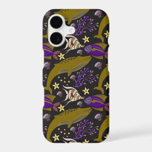 Aquatic animals pattern   ocean underwater life 25