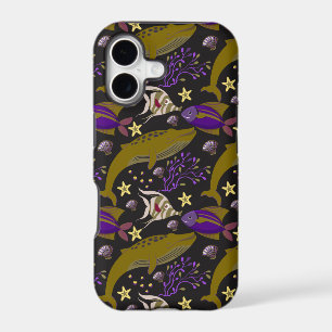 Aquatic animals pattern   ocean underwater life 25