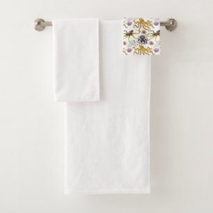 Aquatic animals pattern   ocean underwater life 26 bath towel set